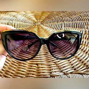 Used Balmain BL2107B Sunglasses Black Frame With Grey Lenses